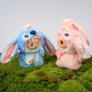 Pop Mart Labubu about Stitch handmade doll outfit (No Dolls)