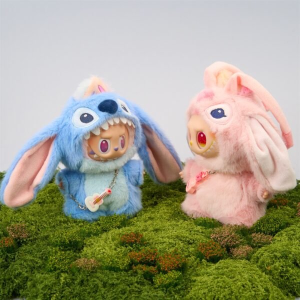 Pop Mart Labubu about Stitch handmade doll outfit (No Dolls)