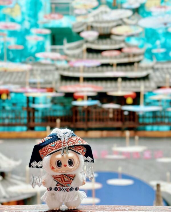 Pop Mart Labubu about Red Miao Ethnic Doll Costume(No Dolls)