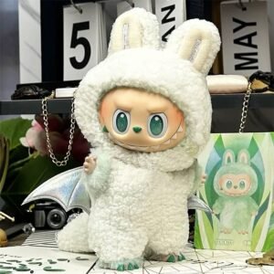 Pop Mart Labubu about The Monsters Angel in Clouds Plush Outfit  (15–18cm Edition)