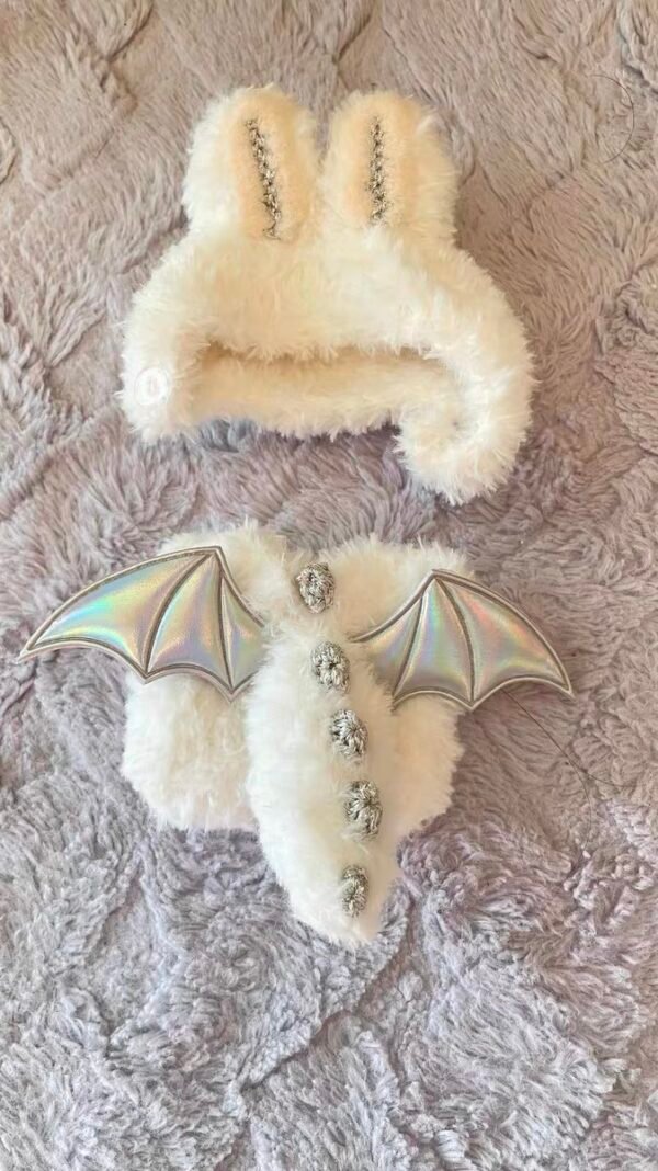 Pop Mart Labubu about The Monsters Angel in Clouds Plush Outfit  (15–18cm Edition) - Image 3