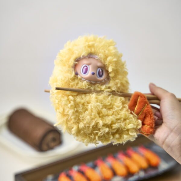 POP MART Labubu17cm Doll Clothes –Tempura Shrimp Puff Outfit (No Dolls) - Image 4