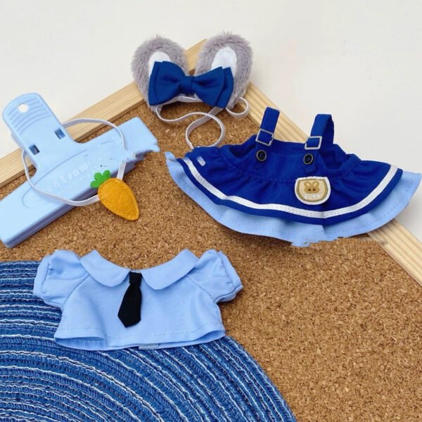 POP MART Labubu about Zootopia Cosplay Series – Judy Labubu Outfit(No Dolls) - Image 2