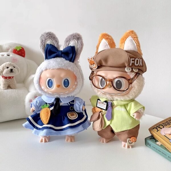 POP MART Labubu about Zootopia Cosplay Series – Judy Labubu Outfit(No Dolls)