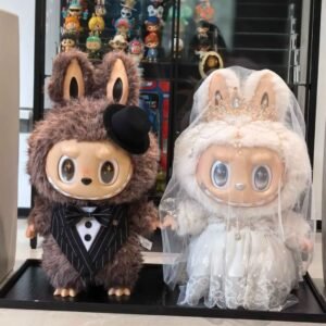 💍 POP MART Labubu – Wedding Couple Giant Plush Set (58cm)