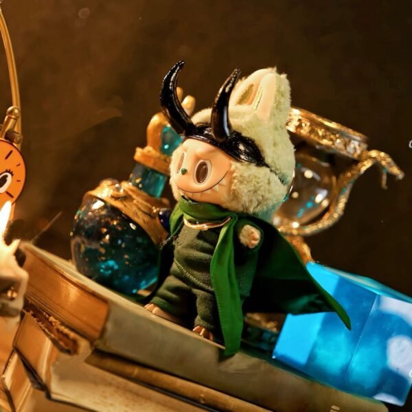 🐍 POP MART Labubu – Loki-Inspired Outfit Set  (15–18cm Edition) - Image 3