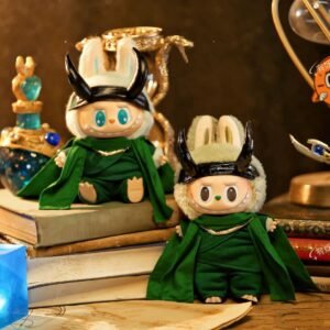 🐍 POP MART Labubu – Loki-Inspired Outfit Set  (15–18cm Edition)