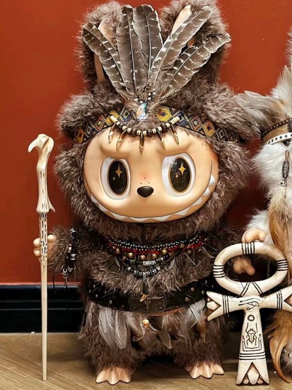 POP MART Labubu – Tribal Chief Duo Set (58cm Limited Edition) - Image 2