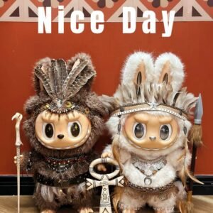 POP MART Labubu – Tribal Chief Duo Set (58cm Limited Edition)